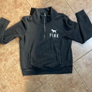 PINK VICTORIA'S SECRET QUARTER ZIP
